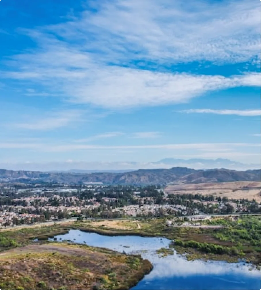 Picturesque landscape of Irvine, CA