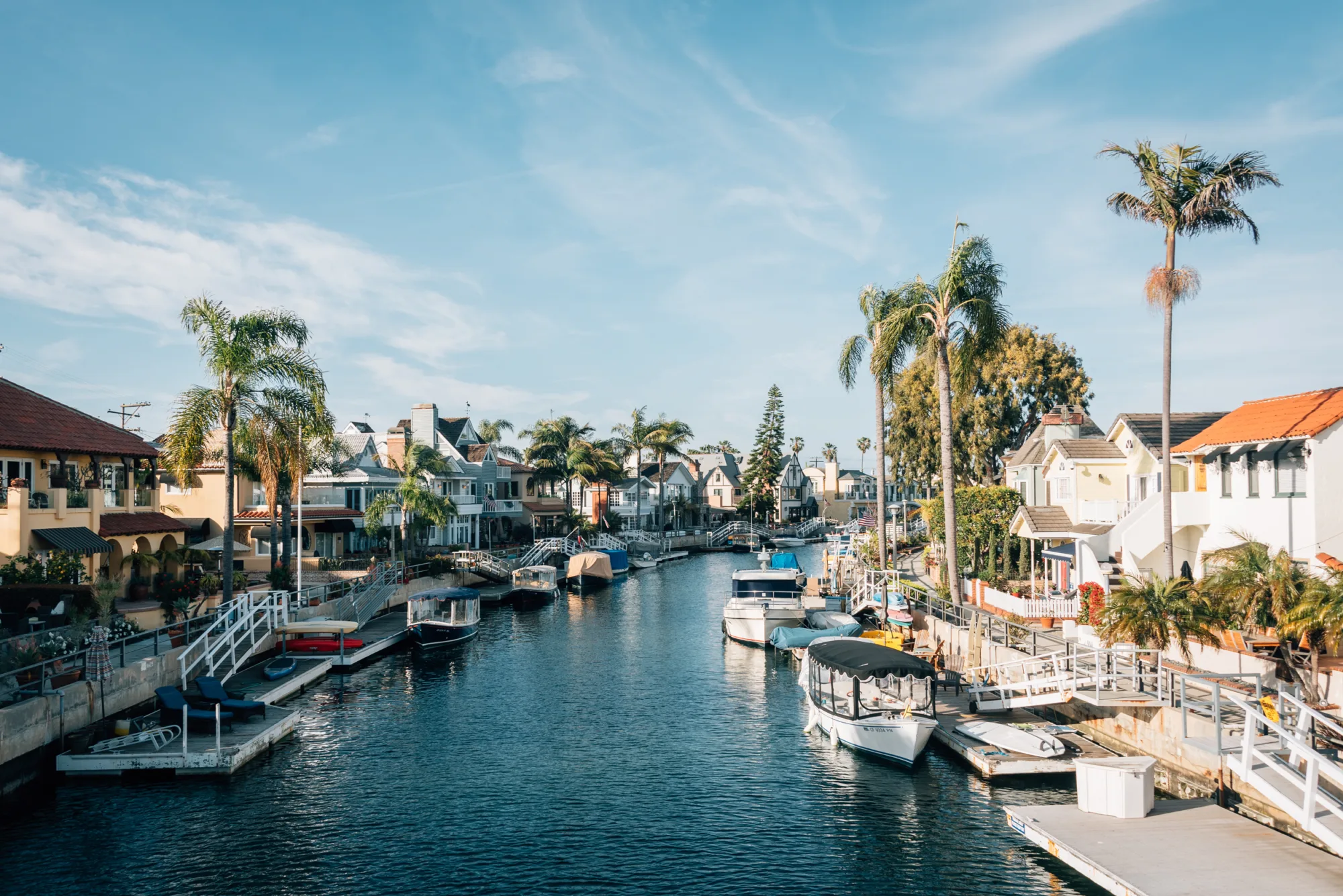 A waterway in Long Beach, California